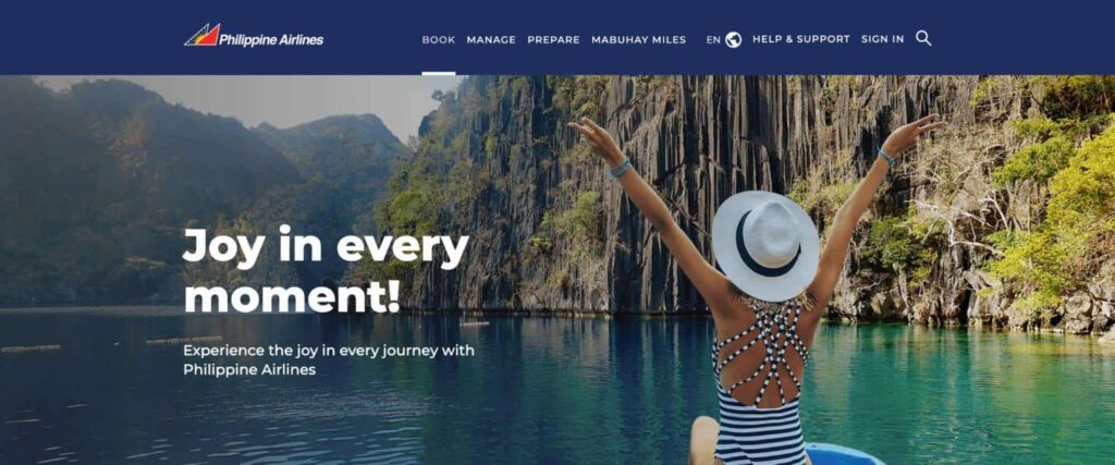 Philippine Airlines Homepage