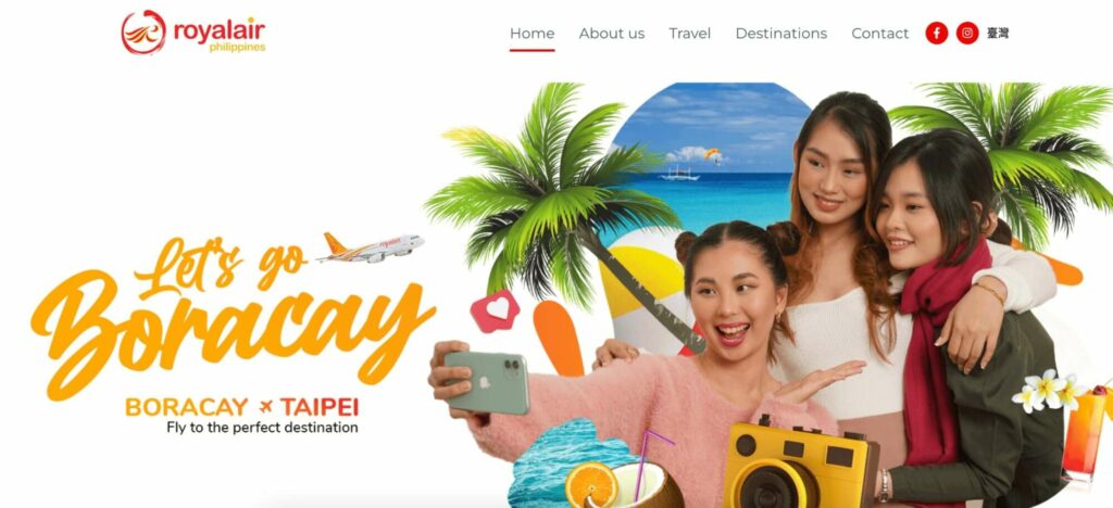 Royal Air Philippines Homepage