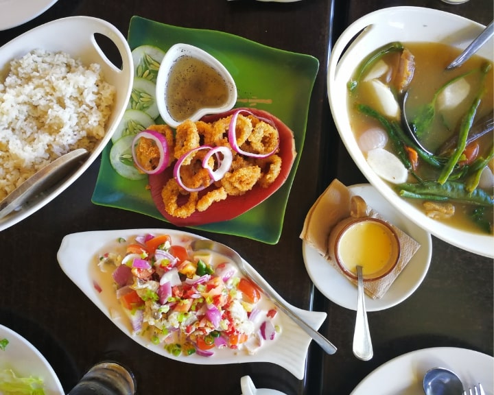 Eat Filipino or Spanish food from famous restaurants in Intramuros